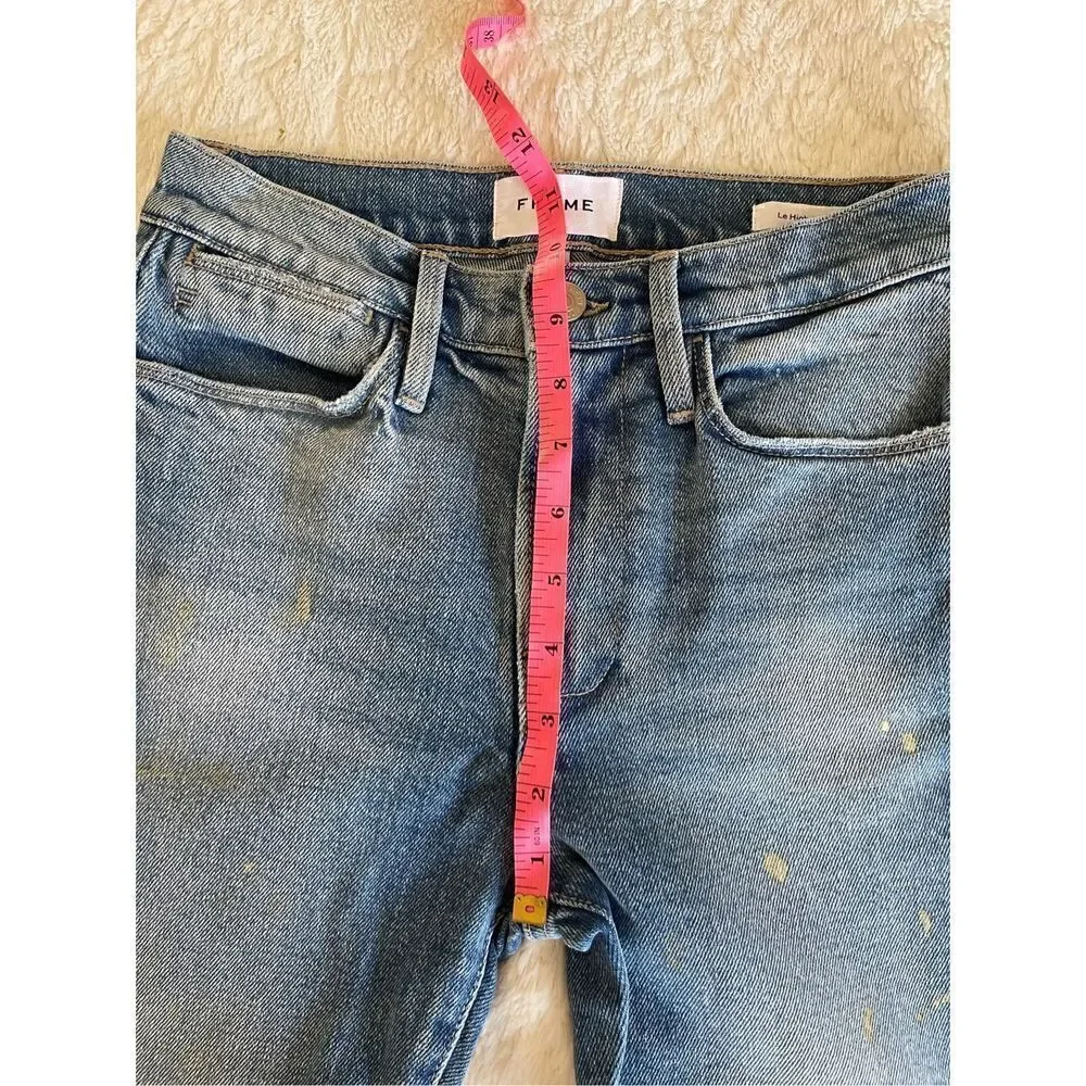 Frame le high straight jeans size 27